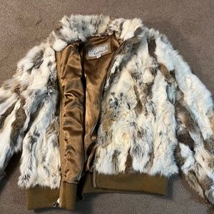 Wilson’s Leather rabbit fur jacket
